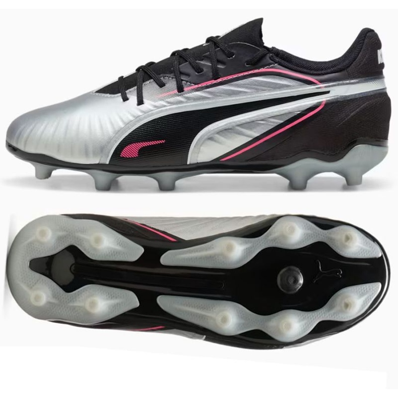 Puma King Match FG/AG 108320-02 football shoes silver Puma King Match FG/AG 108320-02 football shoes silver