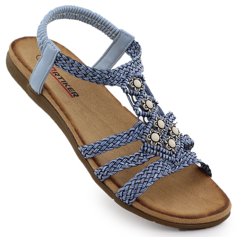 Women's comfortable sandals slipped blue artiker 56c1325