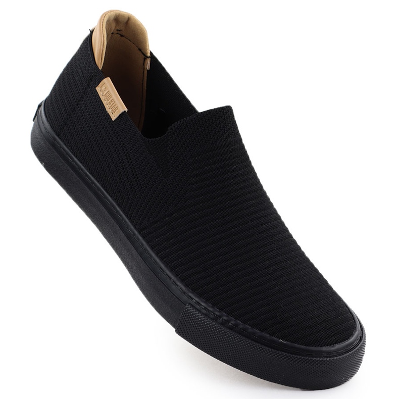 Textile sneakers Slip on Black Big Star RR274716
