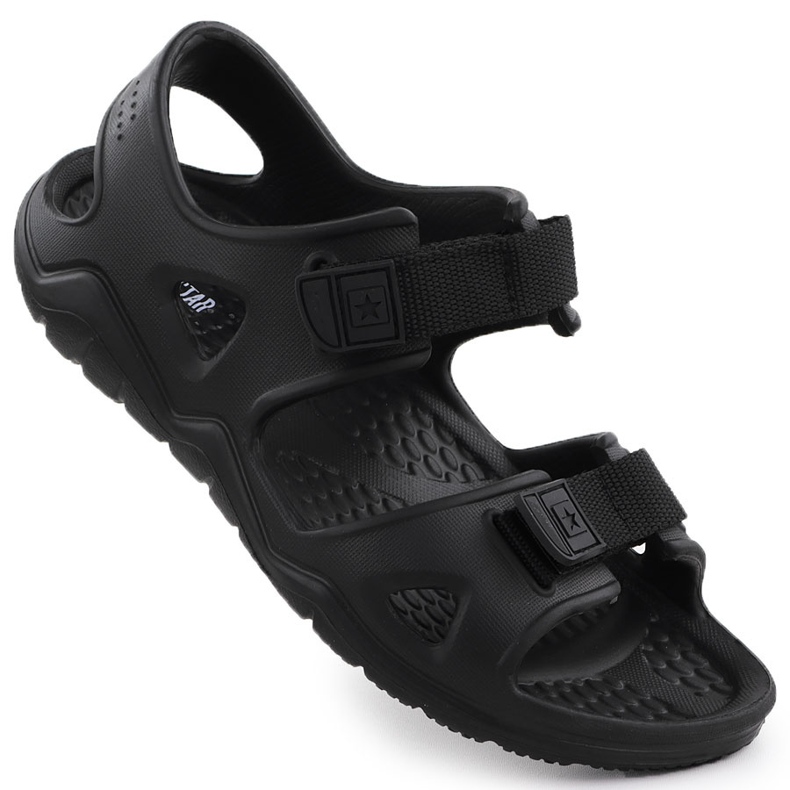 Black Big Star RR374513 foam sandals Black Big Star RR374513 foam sandals