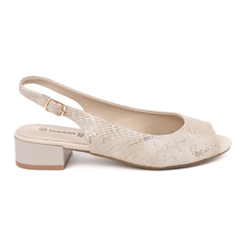 Goodin Beige low heel sandals Goodin Beige low heel sandals