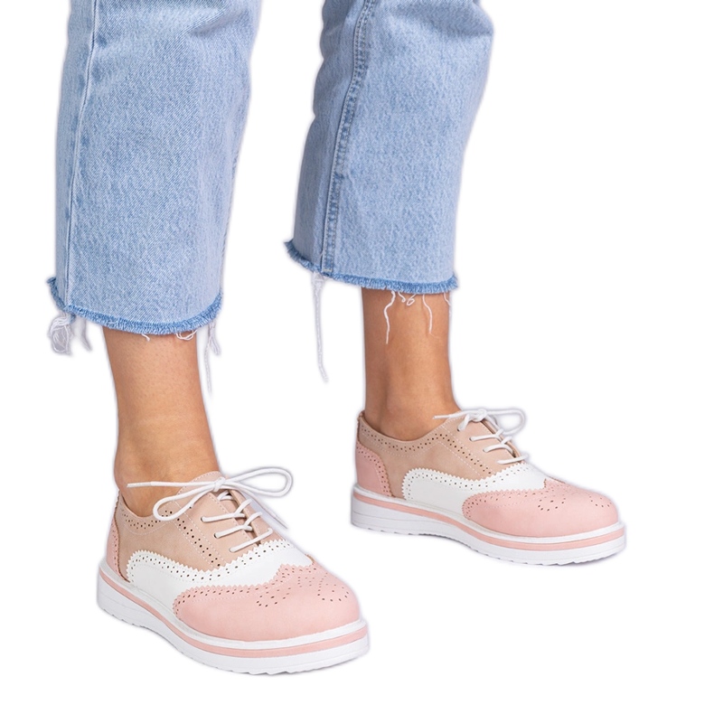 Pink classic oxford shoes Pink classic oxford shoes