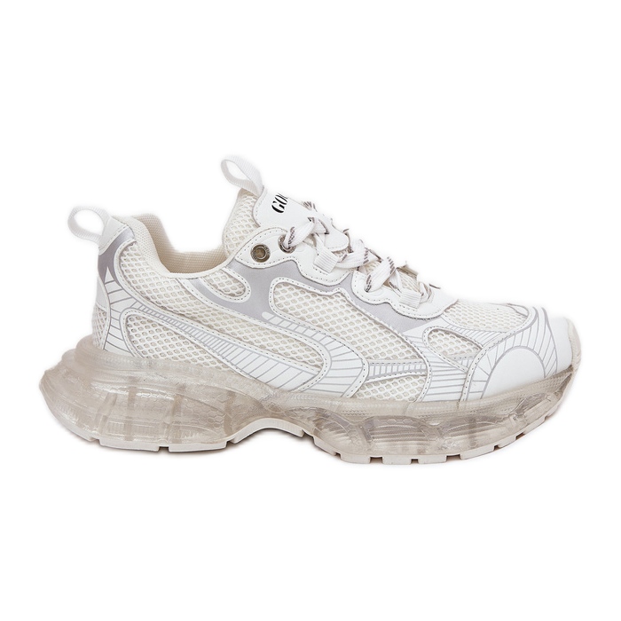 Women's leather sneakers goe rr2N4083 beige