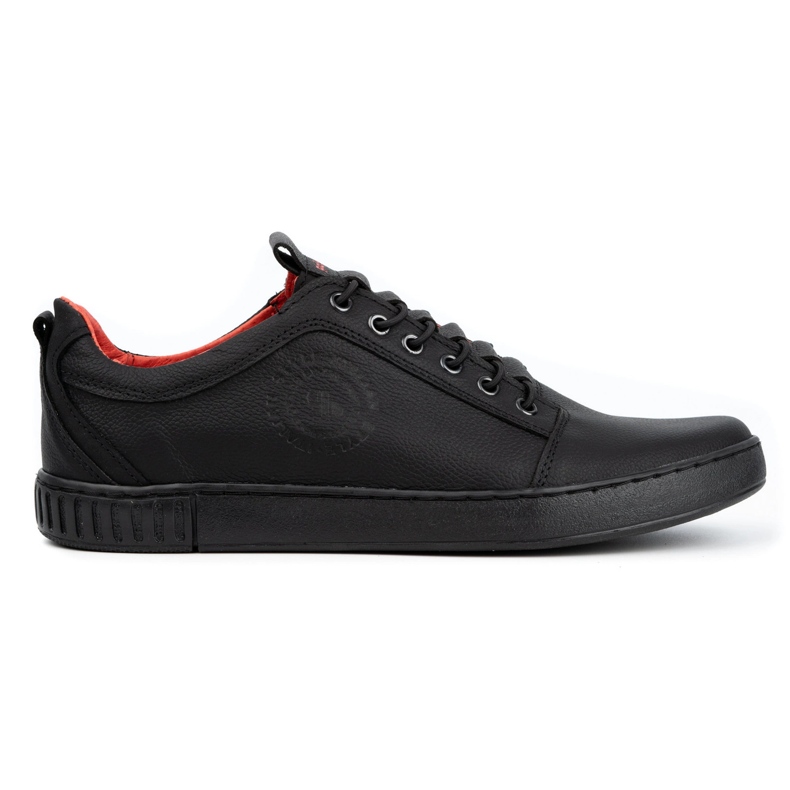 Polbut Men's casual leather shoes 2121/2 black