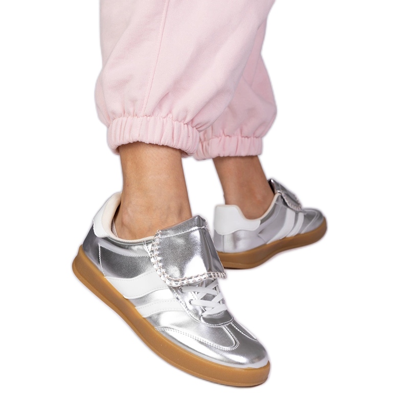 Silver sneakers women's sports sneakers Silver sneakers women's sports sneakers