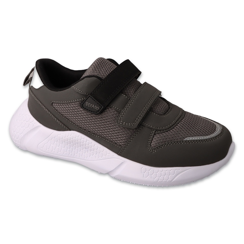 Children's sports Befado with Velcro 452Y008 gray/black grey Children's sports Befado with Velcro 452Y008 gray/black grey