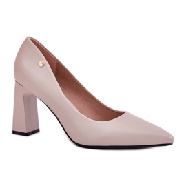 Elegant pumps on the Vinceza 62221 barb grey