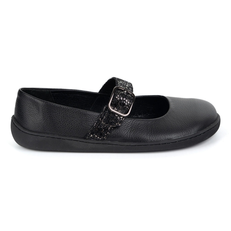 Barefoot women's ballerinas Olivier 1770pol Leather shoes with black buckle Barefoot women's ballerinas Olivier 1770pol Leather shoes with black buckle