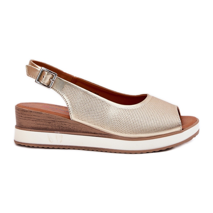 ARTIKER Leather sandals for anchor artker 56c2312 zlotys golden