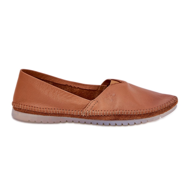 Leather ballerinas smooth Maciejka T1930-29 brown