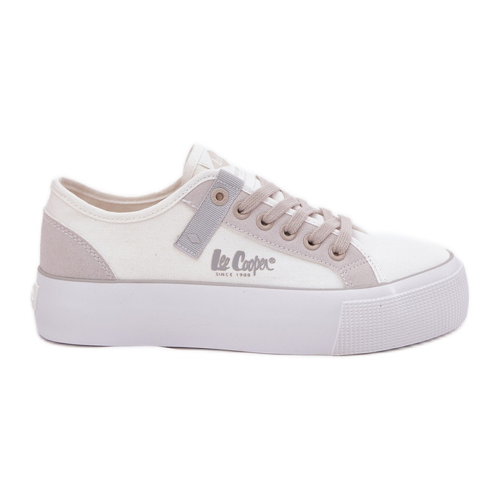 Women's sneakers on the Lee Cooper LCW-25-31-3479L Platform white Women's sneakers on the Lee Cooper LCW-25-31-3479L Platform white