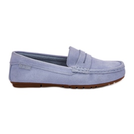 Women's suede loafers big star rr274943 blue