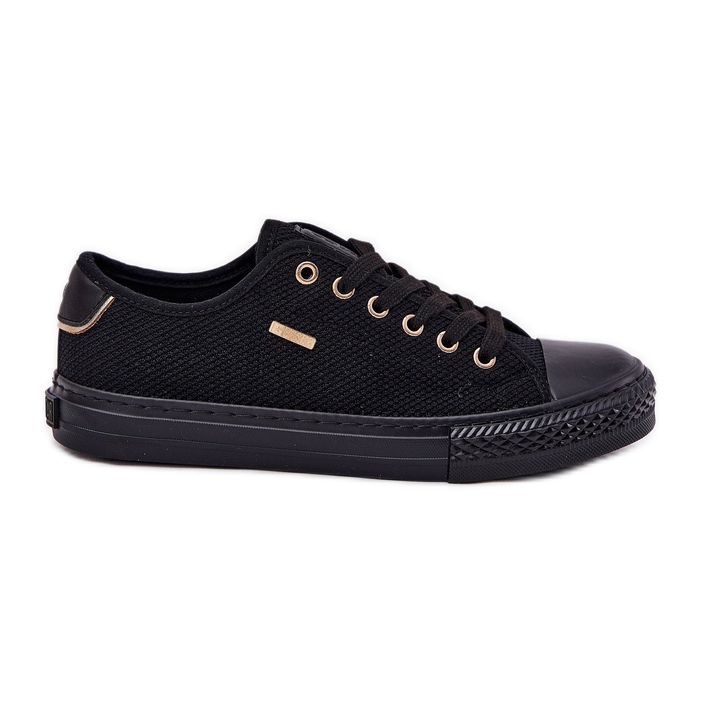 Women's material sneakers big star rr274765 black