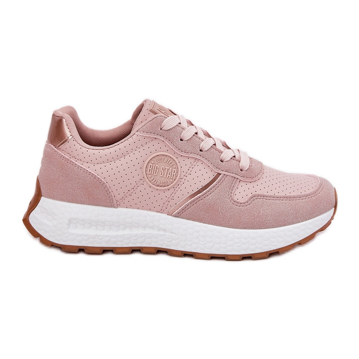 Women's sneakers on the platform Big Star RR274489 Hi-Polish Pink System Women's sneakers on the platform Big Star RR274489 Hi-Polish Pink System