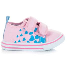Bona Sneakers In Hearts pink