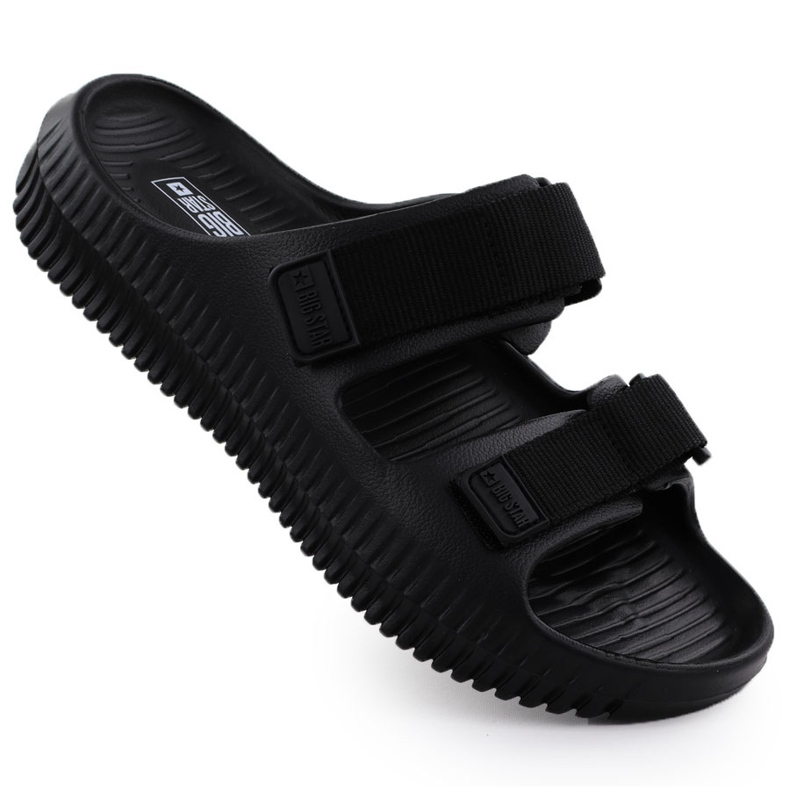 Black foam flip flops Big Star RR174A026