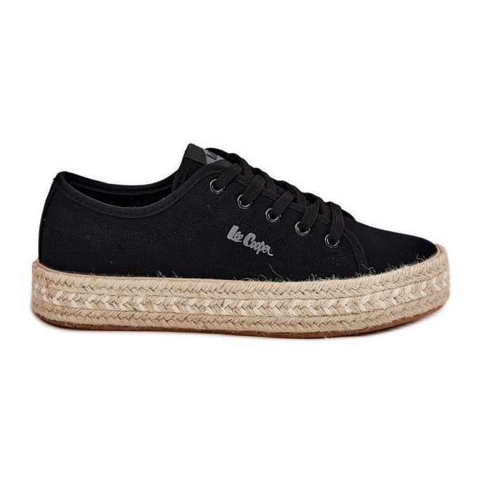Women's sneakers with Lee Cooper LCW-25-44-3216 Black braid Women's sneakers with Lee Cooper LCW-25-44-3216 Black braid