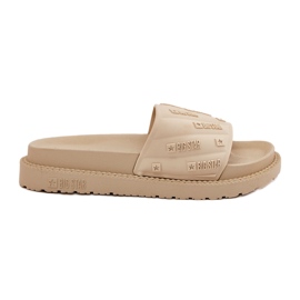 Women's slippers on the platform Big Star RR274A542 Beige
