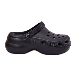 Women's foam flip flops on the massive sole Big Star RR274A118 black