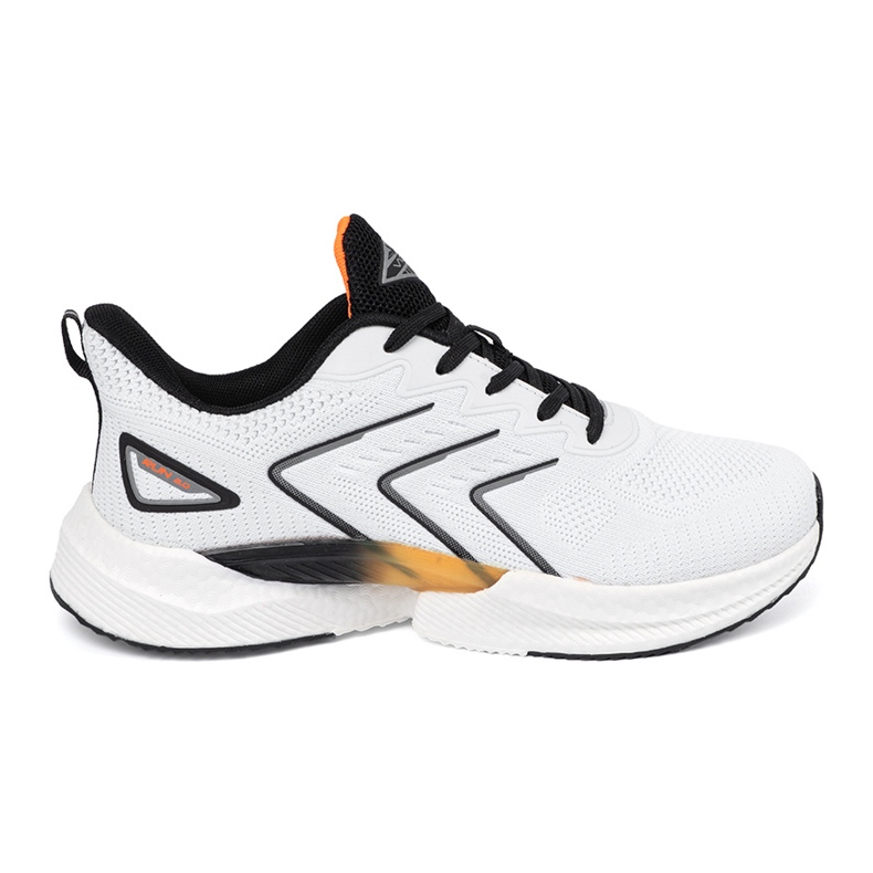 Vico White and white women's sports shoes with an orange element Vico White and white women's sports shoes with an orange element