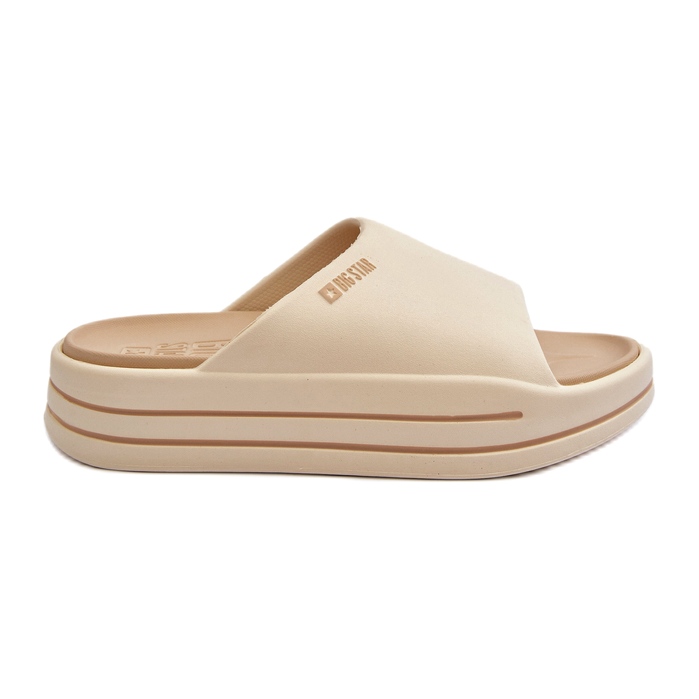 Women's Flip-flops on the Big Star Platform NN274A034 Beige Women's Flip-flops on the Big Star Platform NN274A034 Beige