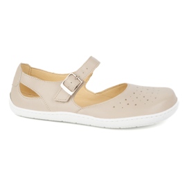 Barefoot Barefoot Women's Olivier 1284 - leather shoes with a buckle for everyday and elegant beige stylizations Barefoot Barefoot Women's Olivier 1284 - leather shoes with a buckle for everyday and elegant beige stylizations