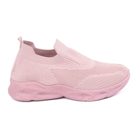 Pink socks sports shoes