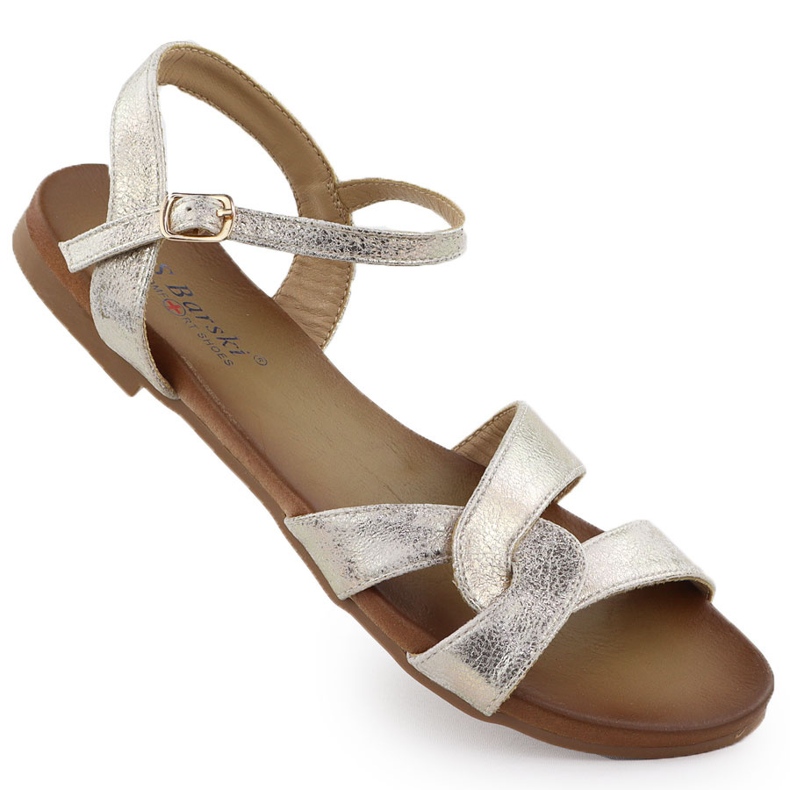 S.Barski Women's Sandals Złote S. Barski KV51-022 golden S.Barski Women's Sandals Złote S. Barski KV51-022 golden