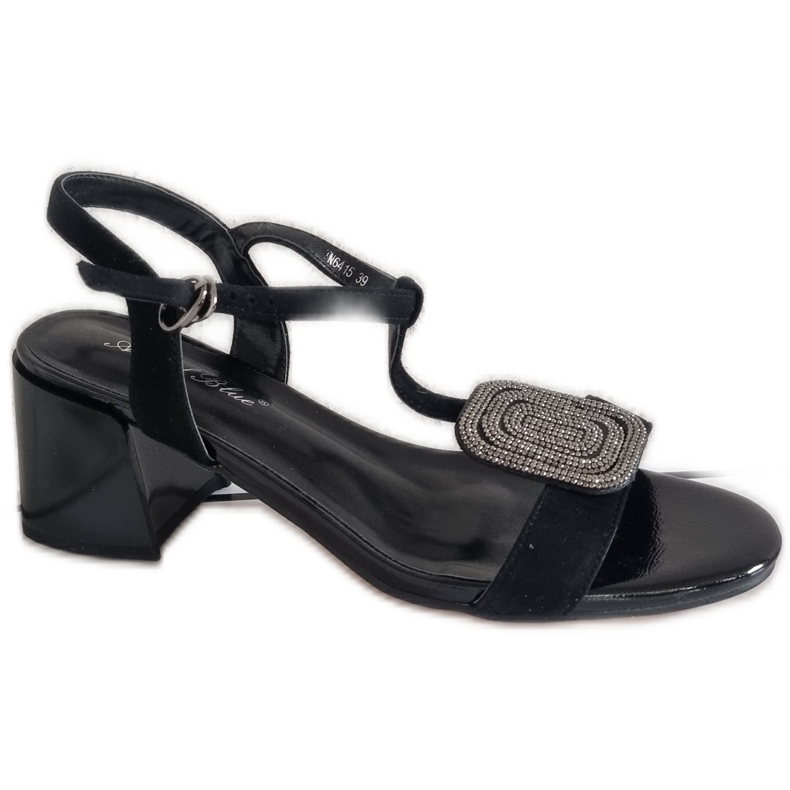 Women's sandals Angel Blue TN6415 Black high heels
