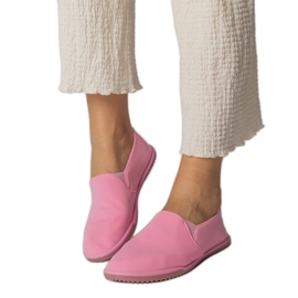 Pink women's slip -up sneakers