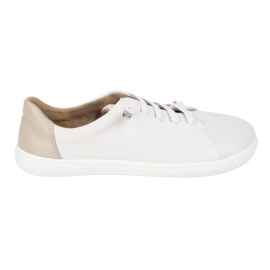 WASAK Women's barefoot shoes minimalist leather 0771w white