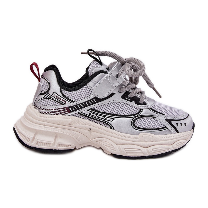 Children's sneakers on a thick sole silver xairana Children's sneakers on a thick sole silver xairana