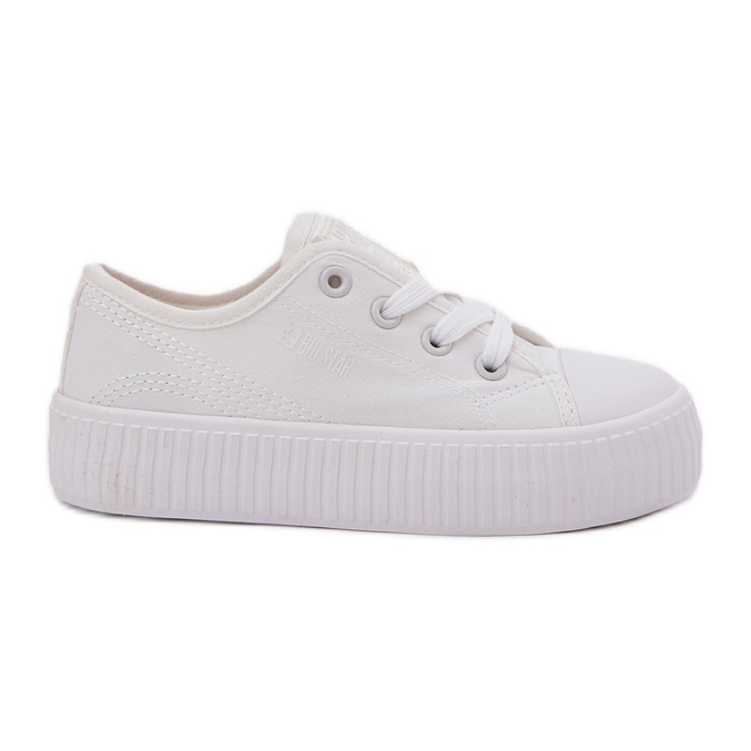 Big Star RR374009 Białe lace -up sneakers white