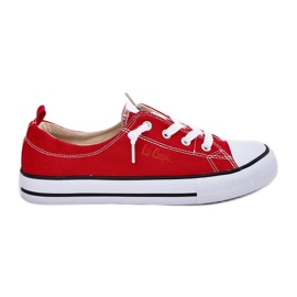 Material Women's Sneakers Lee Cooper LCW-25-02-3298L red