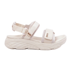 Women's sports sandals on the Big Star RR274A076 beige platform