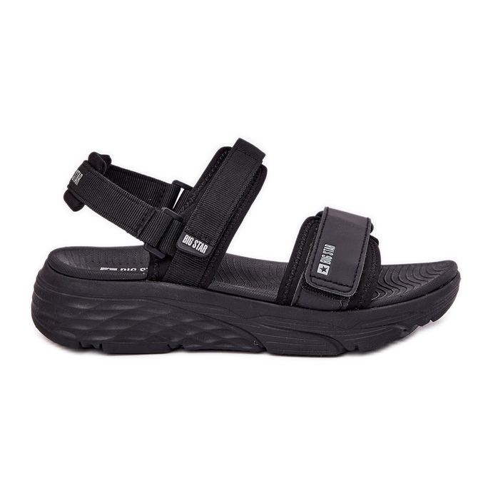 Women's sports sandals on the Big Star RR274A077 black platform