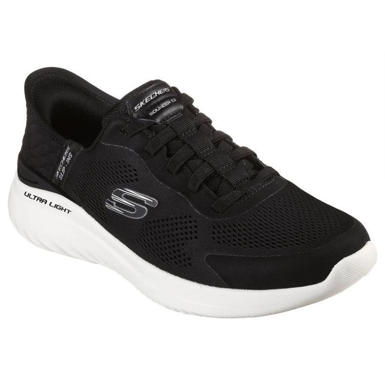 Skechers Slip-Inss Bounder 2.0 shoes. Emerged 232459-BKW black Skechers Slip-Inss Bounder 2.0 shoes. Emerged 232459-BKW black