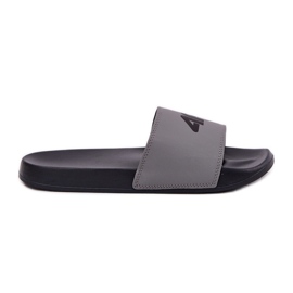 Men's slippers 4f 4FRMM00FSLIM011-25S gray grey