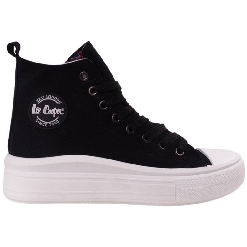 Women's high sneakers on the Lee Cooper LCW-23-44-1629LA black platform