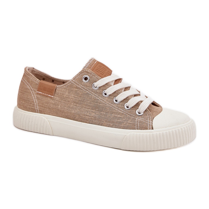 Women's material sneakers big star rr274795 beige