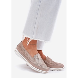 EVento Zlota openwork openwork loafers golden EVento Zlota openwork openwork loafers golden