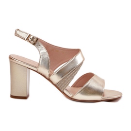 Women's sandals on the Sergio Leone SK866 Post golden