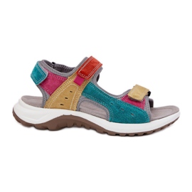 Women's leather Sandals McKeylor 95347 Multikolor multicolored