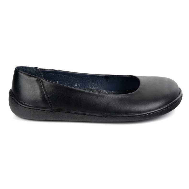 Olivier Barefoot women's minimalist leather shoes slip -in 1771pol black
