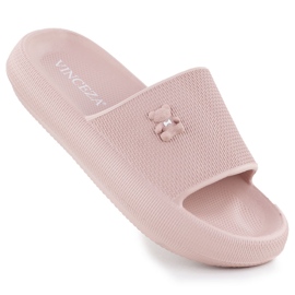 Foam flip flops for pool beach with teddy bear pink Vinceza 75210