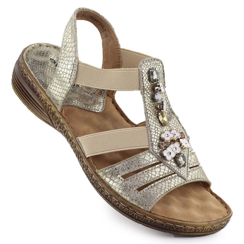 Women's sandals inserted on the Golden Evento 8849 erasers