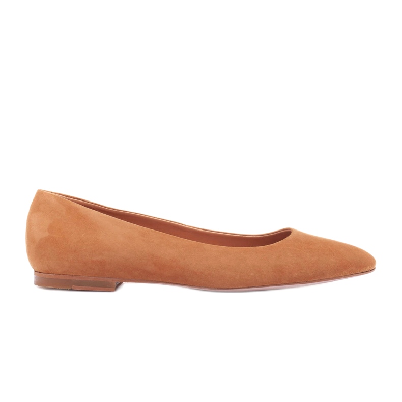 Marco Shoes Women's leather ballerinas 1964p-043-1 beige
