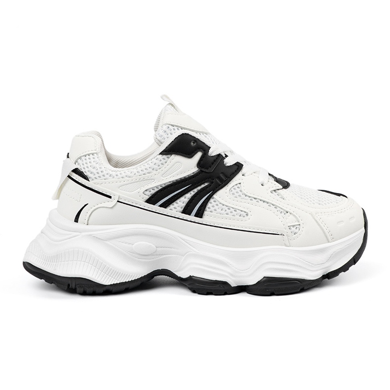 Women's sneakers on a thick white sole