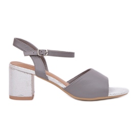 Women's sandals on the Vinceza 20275 Post grey