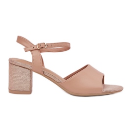 Women's sandals on the Vinceza 20275 BEIGE Women's sandals on the Vinceza 20275 BEIGE